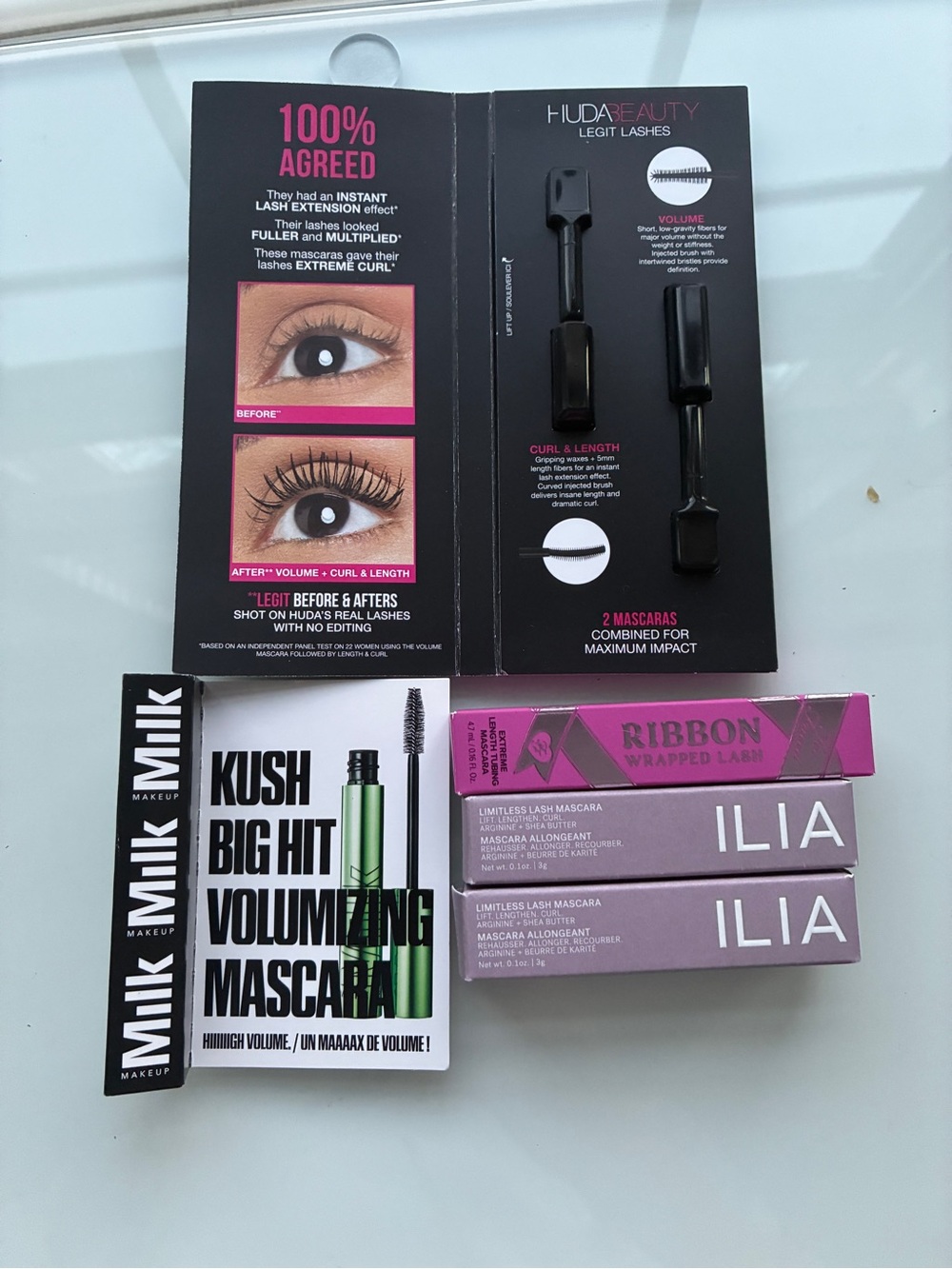 ILIA Too Faced Milk Huda Mascara 5 Pc Discovery Set New